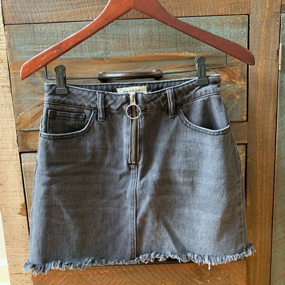 Pacsun black jean skirt